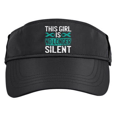 This Is No Longer Silent Sexual Assault Awareness Adult Drive Performance Visor