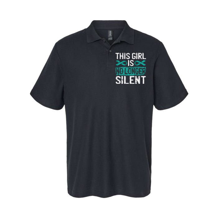 This Is No Longer Silent Sexual Assault Awareness Softstyle Adult Sport Polo