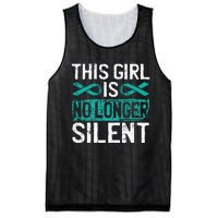 This Is No Longer Silent Sexual Assault Awareness Mesh Reversible Basketball Jersey Tank