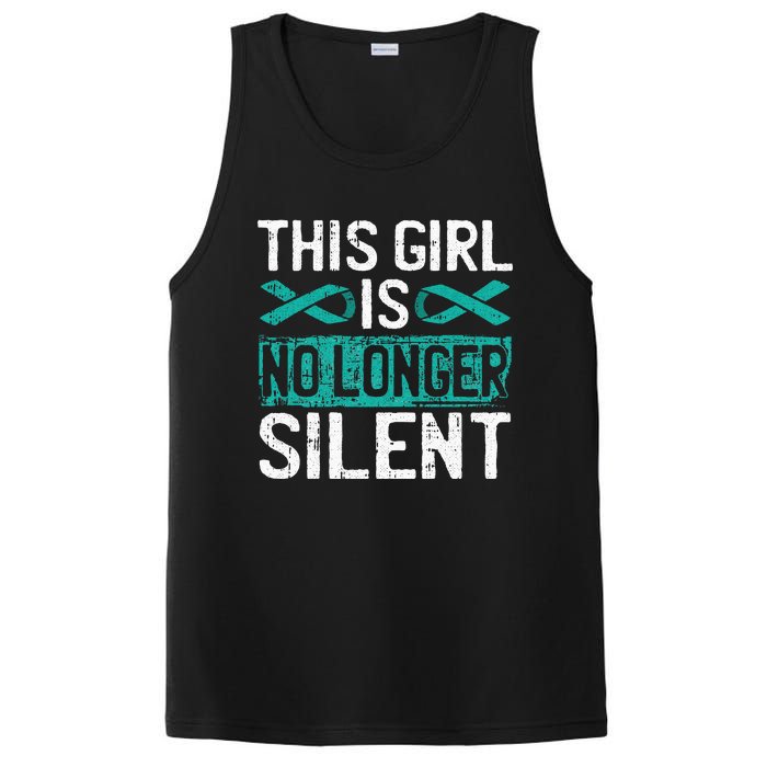 This Is No Longer Silent Sexual Assault Awareness PosiCharge Competitor Tank