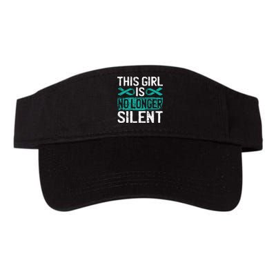 This Is No Longer Silent Sexual Assault Awareness Valucap Bio-Washed Visor