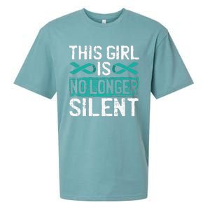 This Is No Longer Silent Sexual Assault Awareness Sueded Cloud Jersey T-Shirt