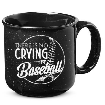 There Is No Crying In Baseball Sports Funny Baseball 15oz Campfire Ceramic Mug