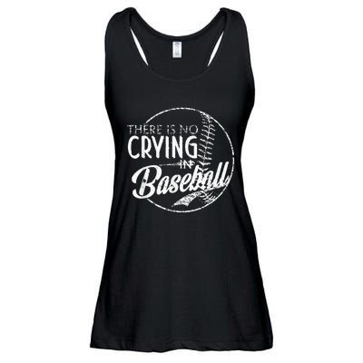 There Is No Crying In Baseball Sports Funny Baseball Ladies Essential Flowy Tank