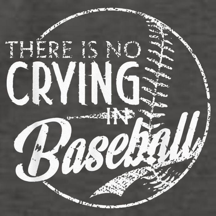 There Is No Crying In Baseball Sports Funny Baseball Vector Backpack