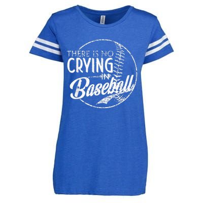 There Is No Crying In Baseball Sports Funny Baseball Enza Ladies Jersey Football T-Shirt