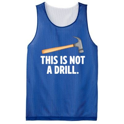 This Is Not A Drill Car Mechanic Vehicle Technician Repair Cool Gift Mesh Reversible Basketball Jersey Tank