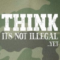 Think It's Not Illegal Yet Funny Saying Free Thinker Legacy Tie Dye Trucker Hat
