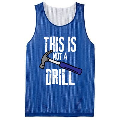 This Is Not A Drill Retro Humour Sarcastic Funny Cute Gift Mesh Reversible Basketball Jersey Tank