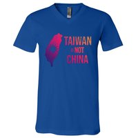 Taiwan Is Not China Freedom Democracy Independence Gift V-Neck T-Shirt