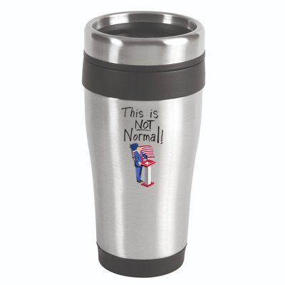 This Is Not Normal Trump Critique Stansbury Political Satire Premium 16oz Travel Tumbler
