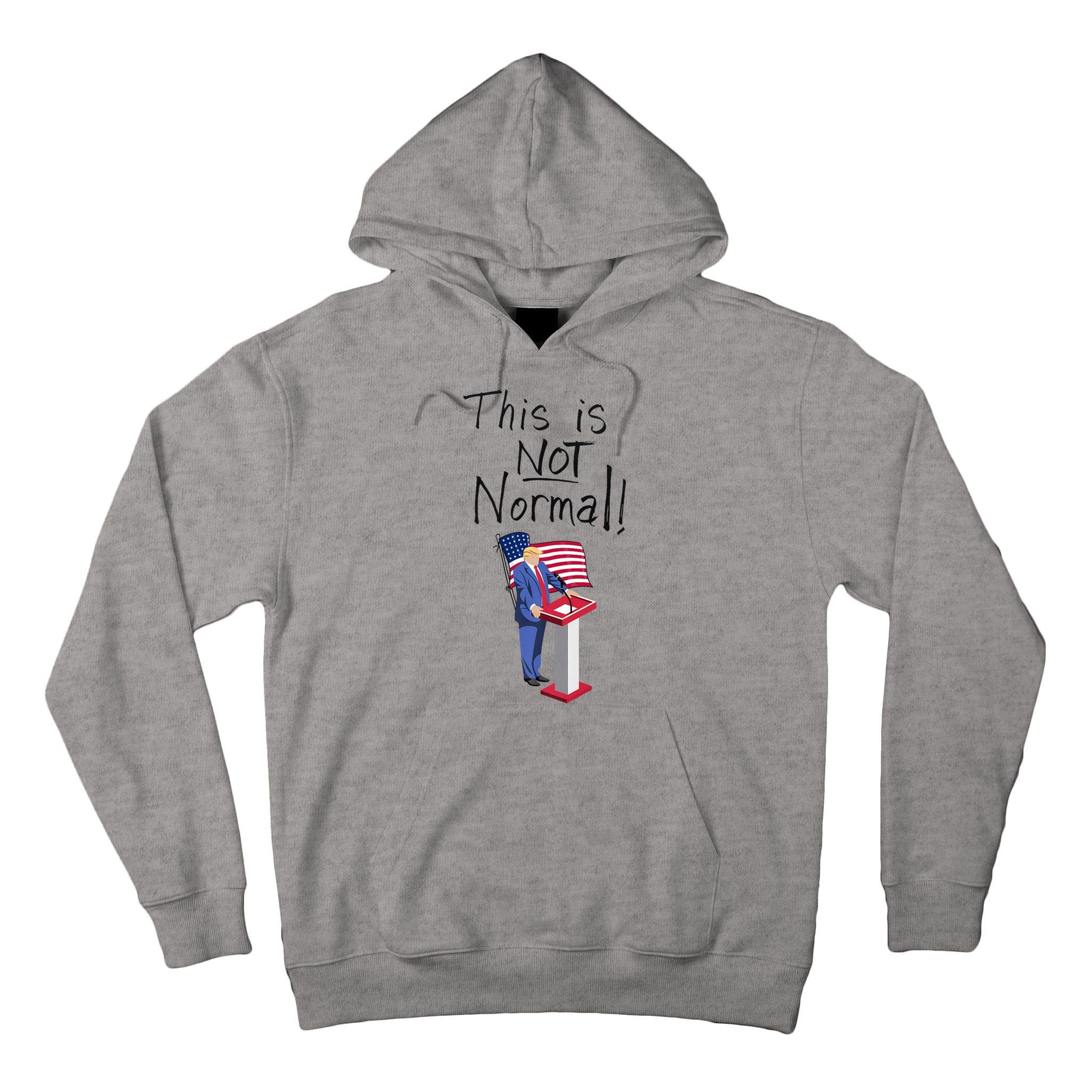 This Is Not Normal Trump Critique Stansbury Political Satire Premium Tall Hoodie
