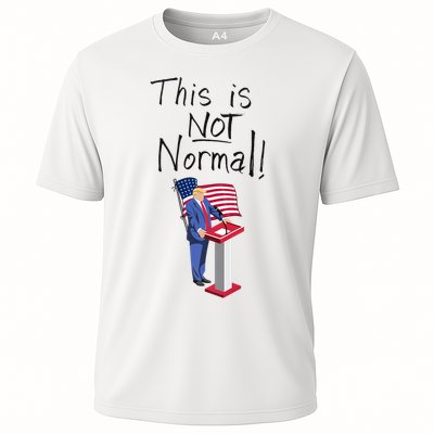 This Is Not Normal Trump Critique Stansbury Political Satire Premium Performance Shirt