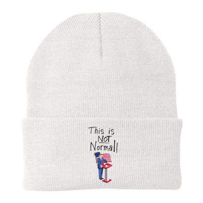 This Is Not Normal Trump Critique Stansbury Political Satire Premium Beanie