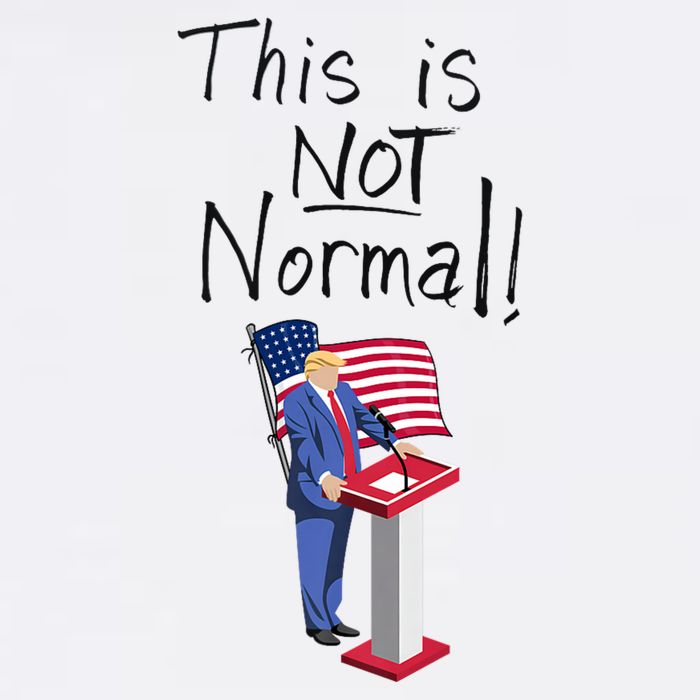 This Is Not Normal Trump Critique Stansbury Political Satire Premium Poster