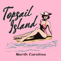 Topsail Island North Carolina Button