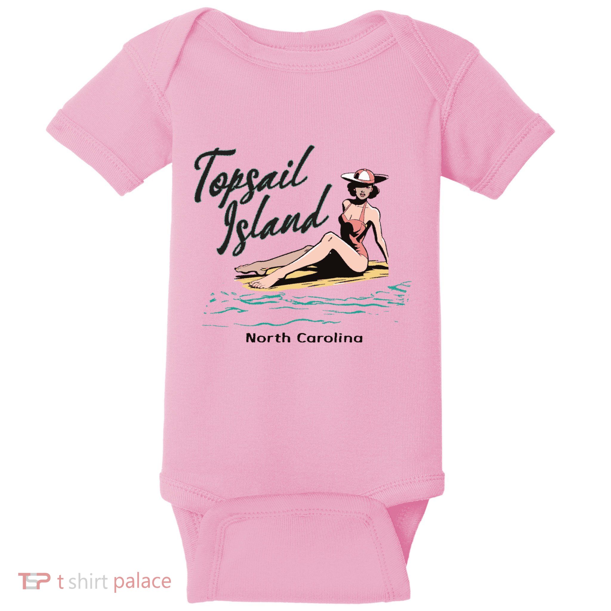 Topsail Island North Carolina Baby Bodysuit