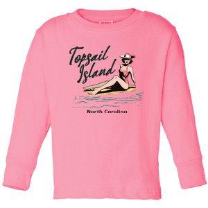 Topsail Island North Carolina Toddler Long Sleeve Shirt