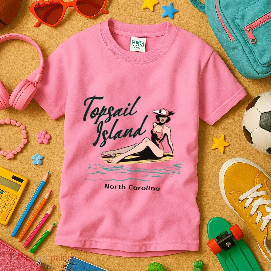 Topsail Island North Carolina Kids T-Shirt