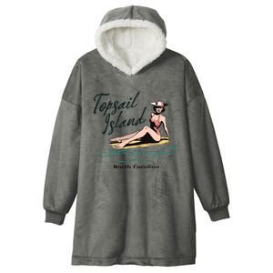 Topsail Island North Carolina Hooded Wearable Blanket