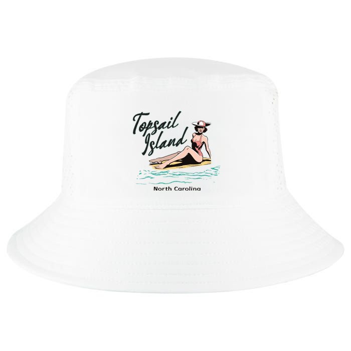 Topsail Island North Carolina Cool Comfort Performance Bucket Hat