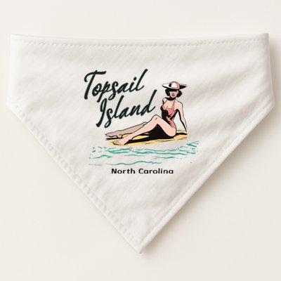 Topsail Island North Carolina USA-Made Doggie Bandana