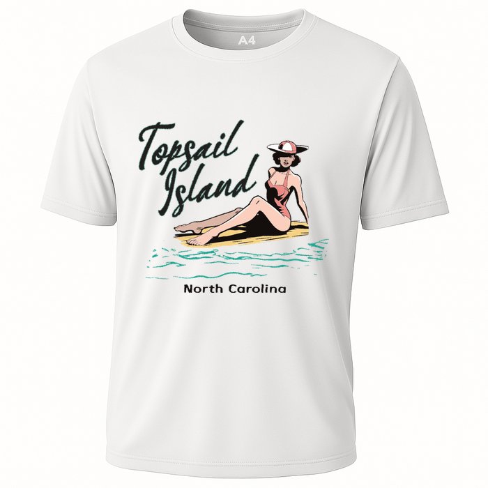 Topsail Island North Carolina Cooling Performance Crew T-Shirt