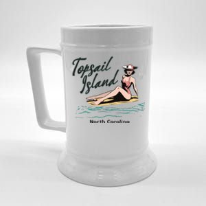 Topsail Island North Carolina Beer Stein