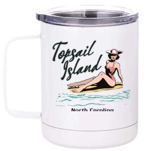 Topsail Island North Carolina 12 oz Stainless Steel Tumbler Cup