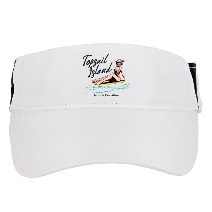 Topsail Island North Carolina Adult Drive Performance Visor