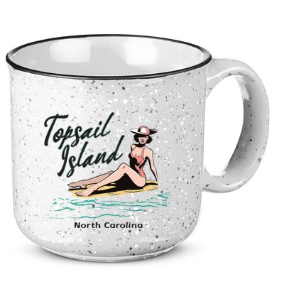 Topsail Island North Carolina 15oz Campfire Ceramic Mug
