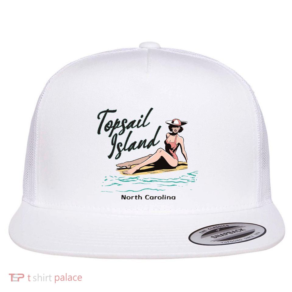 Topsail Island North Carolina Flatbill Hat