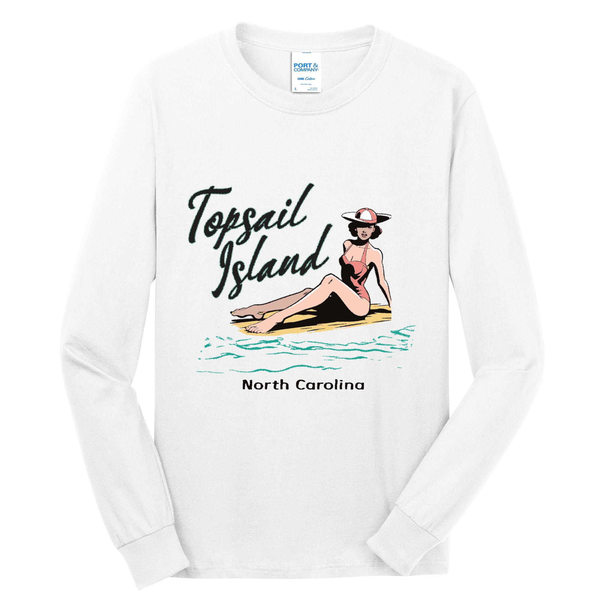 Topsail Island North Carolina Tall Long Sleeve T-Shirt