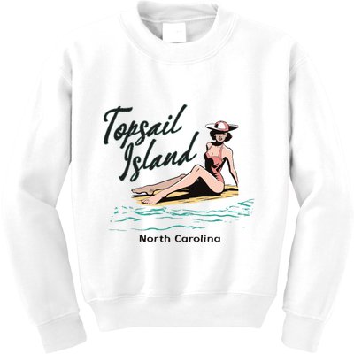 Topsail Island North Carolina Kids Sweatshirt