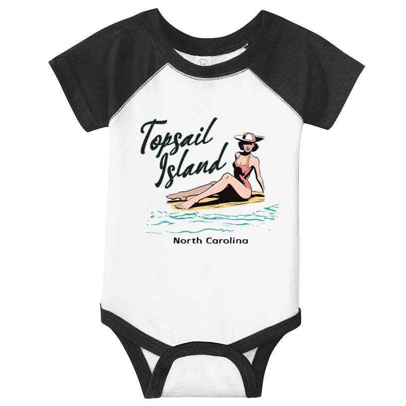Topsail Island North Carolina Infant Baby Jersey Bodysuit