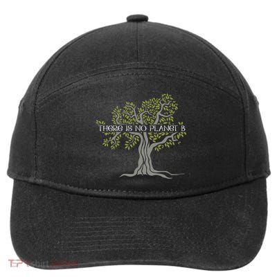 There Is No Planet B Earth Day Gift 7-Panel Snapback Hat
