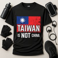 Taiwan Is Not China Support Independent Taipei Flag Gift Cooling Performance Crew T-Shirt