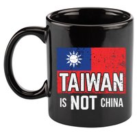 Taiwan Is Not China Support Independent Taipei Flag Gift 11oz C Handle Ceramic Mug