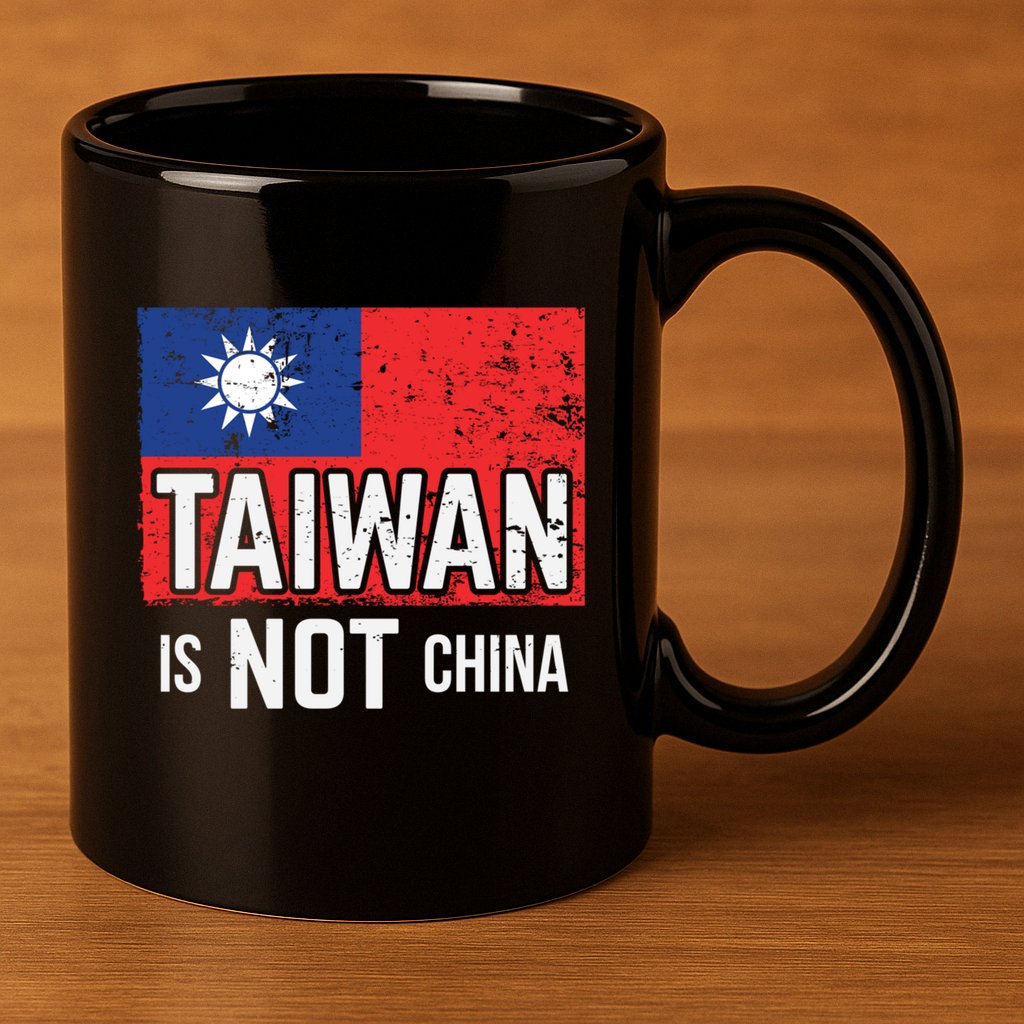 Taiwan Is Not China Support Independent Taipei Flag Gift 11oz C Handle Ceramic Mug