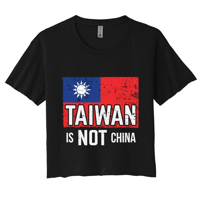 Taiwan Is Not China Support Independent Taipei Flag Gift Crop Top