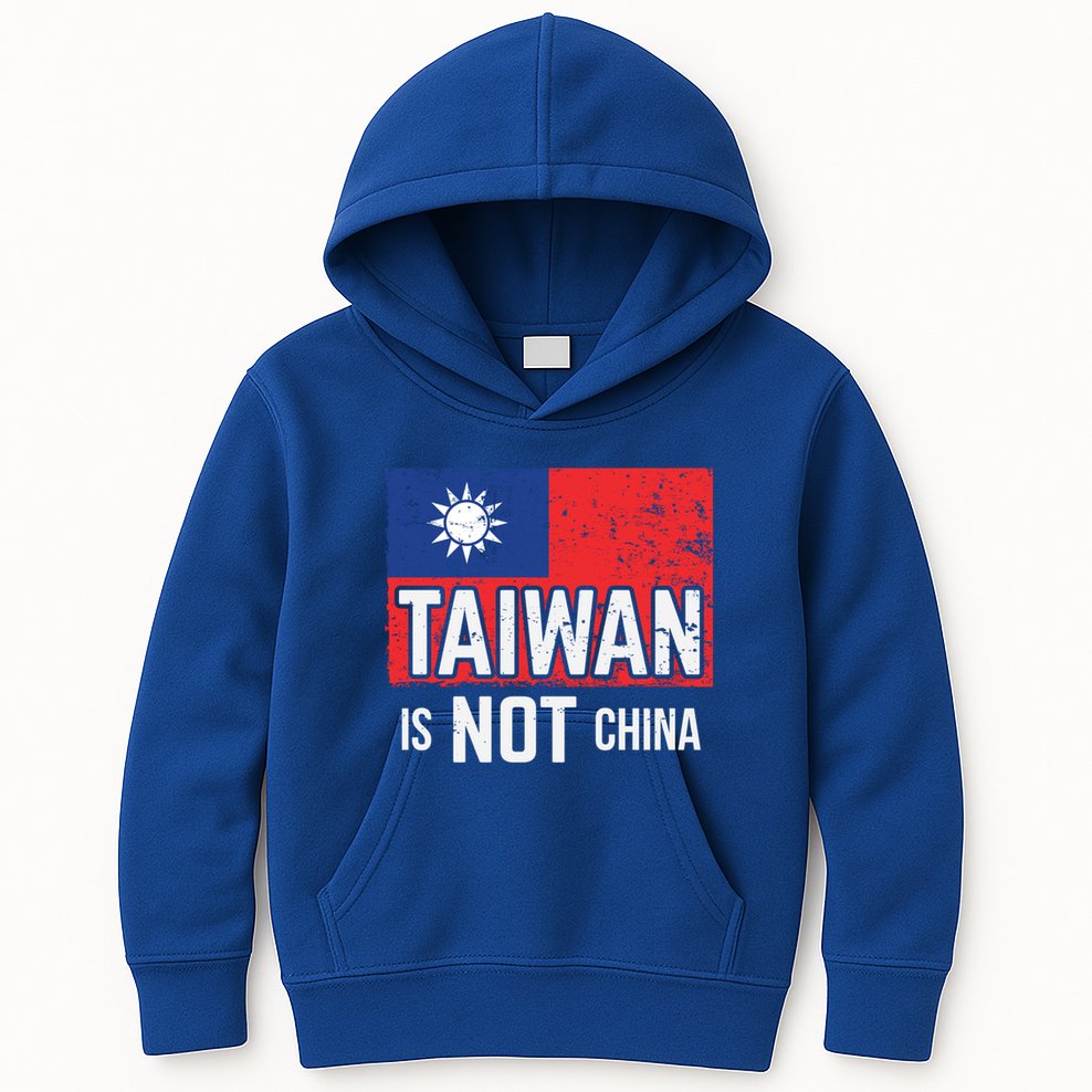 Taiwan Is Not China Support Independent Taipei Flag Gift Kids Hoodie