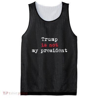 Trump Is Not My President Minimalist Mesh Reversible Basketball Jersey Tank