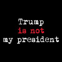 Trump Is Not My President Minimalist Visor