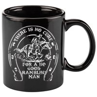 There Is No Cure For A No Good Ramblin' Man Quote 11oz C Handle Ceramic Mug