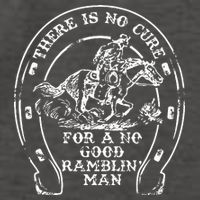 There Is No Cure For A No Good Ramblin' Man Quote Vector Backpack
