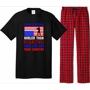 There Is Nothing Nobler Than Risking Your Life For Your Country Memorial Day Pajama Set