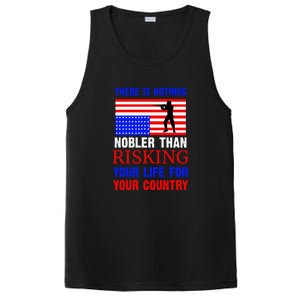 There Is Nothing Nobler Than Risking Your Life For Your Country Memorial Day PosiCharge Competitor Tank