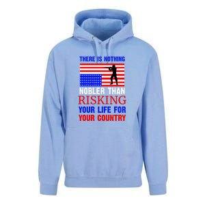 There Is Nothing Nobler Than Risking Your Life For Your Country Memorial Day Unisex Surf Hoodie