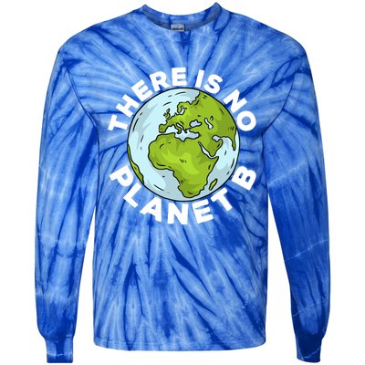 There Is No Planet B Love Mother Earth Environtal Funny Gift Tie-Dye Long Sleeve Shirt