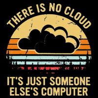 There Is No Cloud ItS Just Someone ElseS Computer Vintage Drawstring Bag